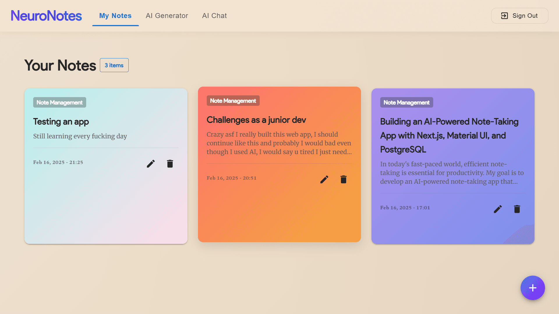 NeuroNotes AI Laptop Screenshot