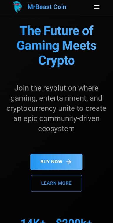 Mr Beast coin Phone Screenshot